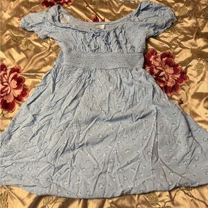 Hollister Light Blue Floral Dress